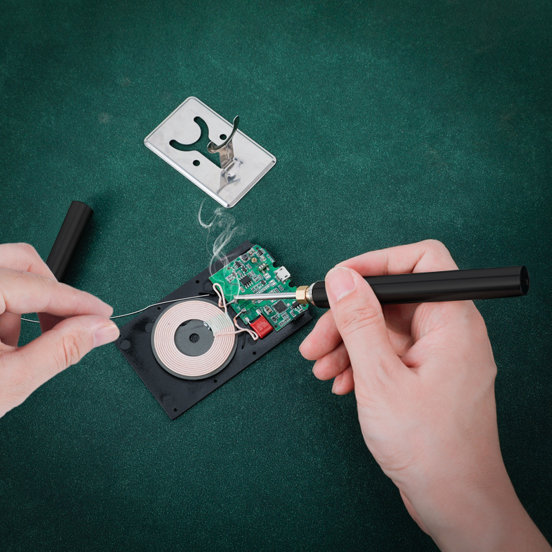 510接a口烙铁头USB电池烙铁带盖充电无线电烙铁家用户外便携式烙