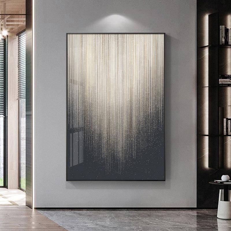 抽象入户玄关装饰画2021新款极简走廊过道竖版挂画设计师创意壁画