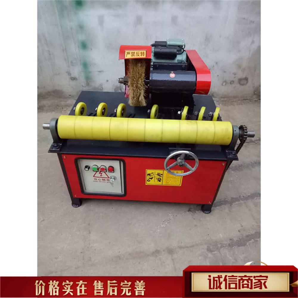 小型自动圆管拉丝机 台式圆棍细长轴抛光机 金属型材锈迹打磨设备