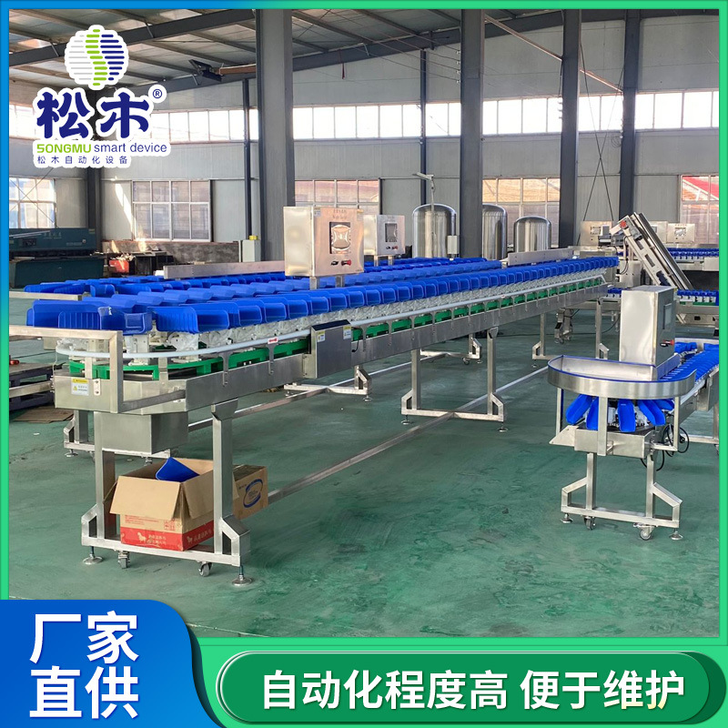 料盒重量分选机猪蹄猪肘子肉制品鲅鱼黄花鱼称重分级秤不锈钢机身