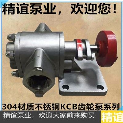 304材质不锈钢齿轮泵KCB18.3/33.3/55/83.3自吸泵耐高温齿轮油泵,五金/工具,压力泵,淘宝优惠券,粉丝福利购,淘宝优惠卷