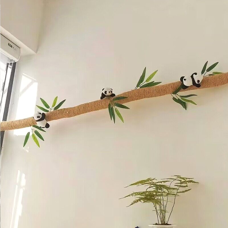 客厅空调管子装饰遮挡美化麻绳包下水H管暖气管道煤气燃气管遮丑