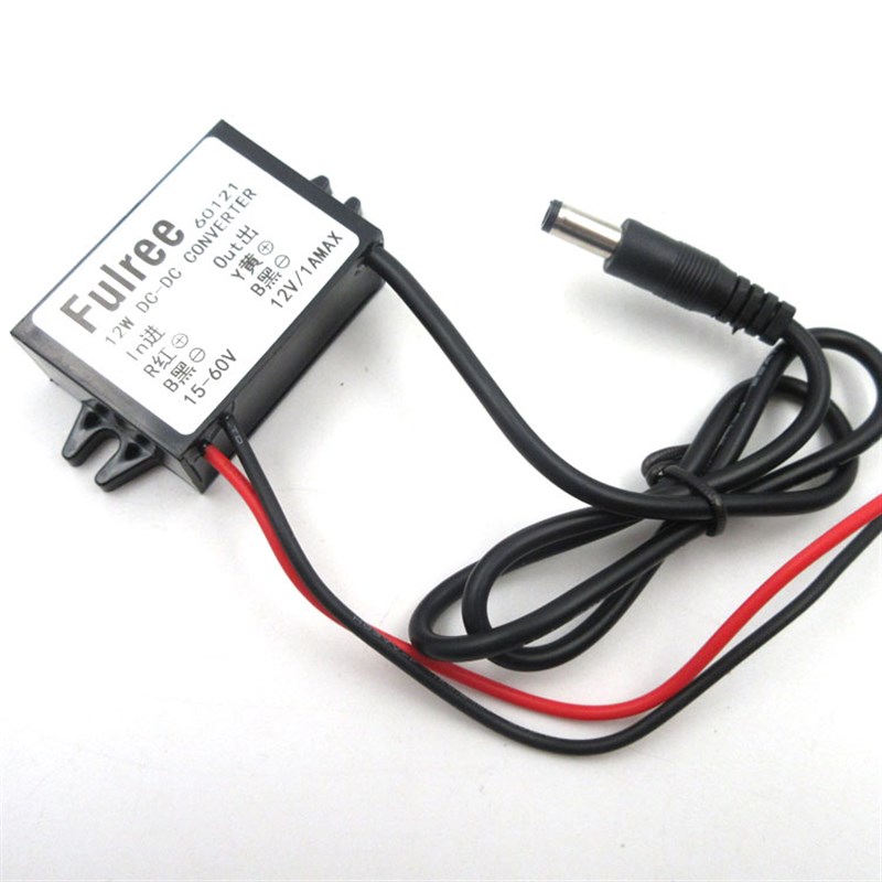直流15-6Q0V转直流12V1A降压转换器车载音响收音机用电源降压器