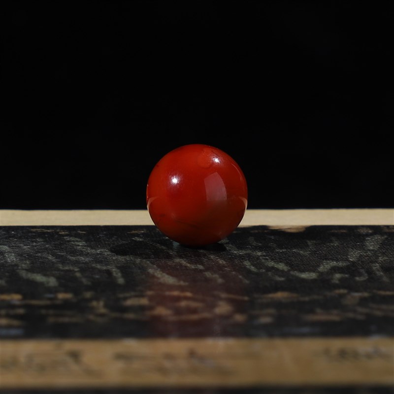 毕业级凉山南红玛瑙单珠10mm散珠火焰纹串珠无裂无胶X无处理22号