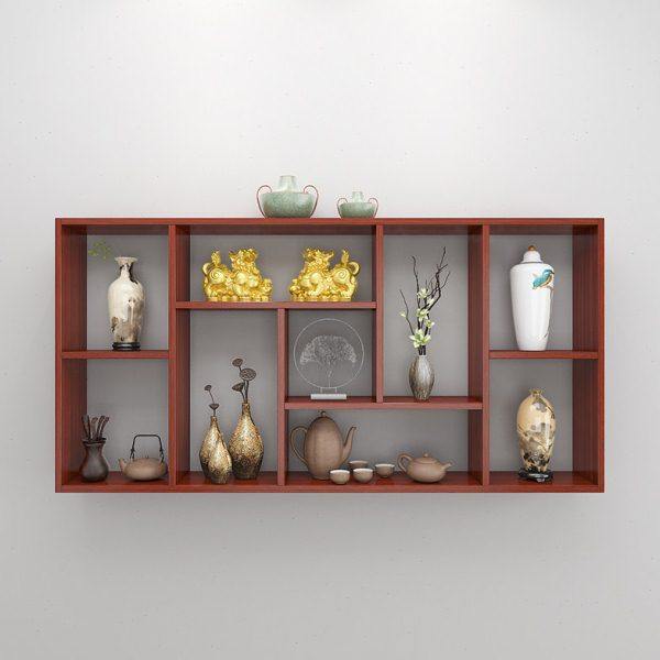 壁挂博古架墙上摆件展示柜紫砂壶茶具茶叶收纳架挂墙多宝阁置物架,住宅家具,多宝格/博古架,淘宝优惠券,粉丝福利购,淘宝优惠卷