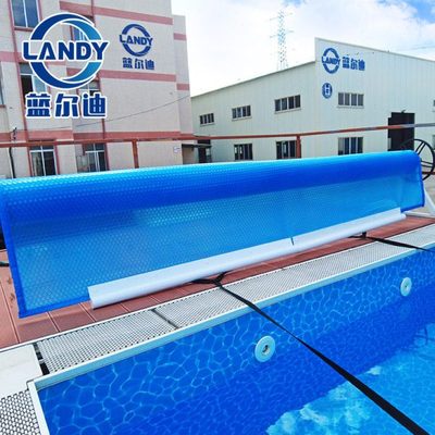 泳池保温膜 辅助牵引管夹 水池气泡盖塑料白色条状卷管蓝尔迪厂家