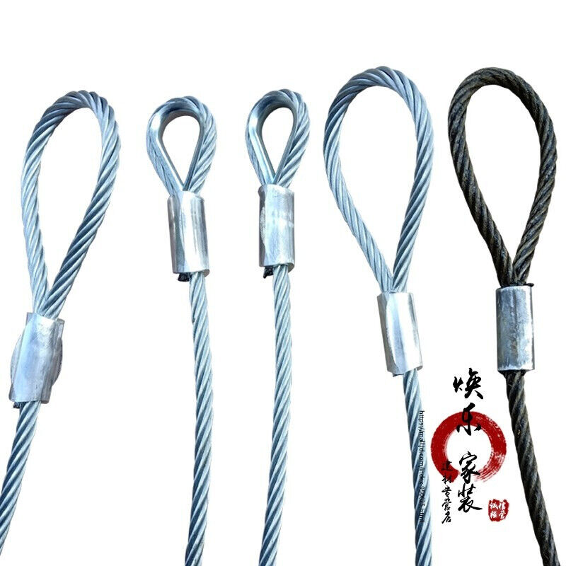 16压扣钢丝绳/钢丝绳吊索具起重吊装z编头钢丝绳10mm12mm14mm18mm