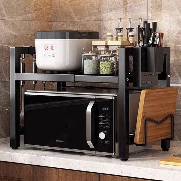 厨房置物架微波炉多功能支架多层台面电饭锅烤箱收纳架双层支撑,厨房/烹饪用具,微波炉置物架,淘宝优惠券,粉丝福利购,淘宝优惠卷
