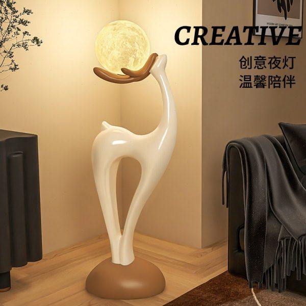 创意落地灯摆件卡通客厅沙发边玄关电视柜氛围感装饰欧式乔迁礼物,家居饰品,落地摆件,淘宝优惠券,粉丝福利购,淘宝优惠卷