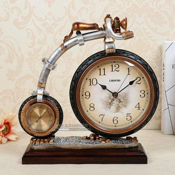 复古座钟欧式客厅钟表直行车温湿度创意台钟现代摆件简约座钟表,家居饰品,座钟,淘宝优惠券,粉丝福利购,淘宝优惠卷