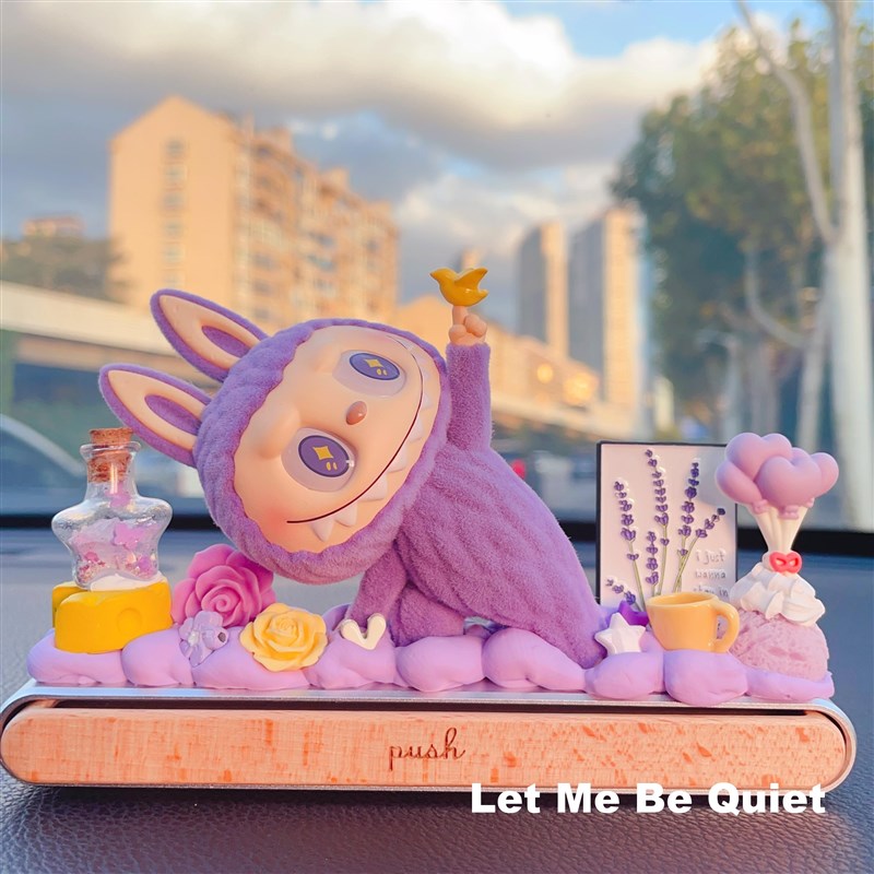 泡泡玛特拉布布labubu车上临时停车挪车电话号码牌202Z4网红新款