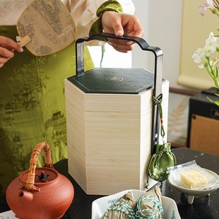 2024新款 盒子礼品手提桶空盒高W端定制log 高档端午节礼盒粽子包装