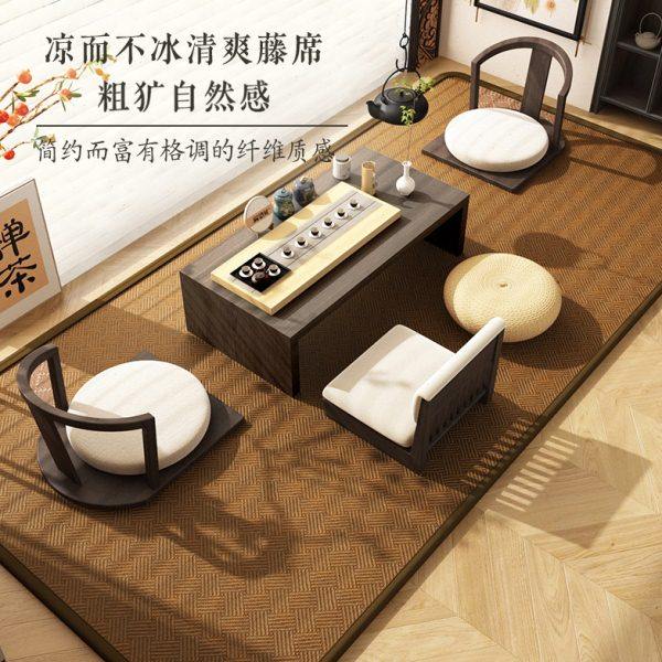 纯色飘窗垫窗台坐垫藤席阳台垫茶室榻榻米竹席地毯可定制2024新款,居家布艺,飘窗垫,淘宝优惠券,粉丝福利购,淘宝优惠卷