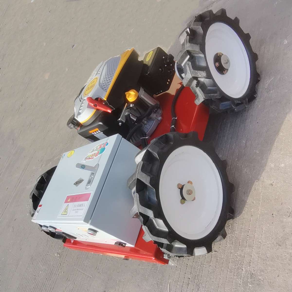 遥控割草机,四驱遥控割草机轮胎电机轮毂底盘控制器改装件总成