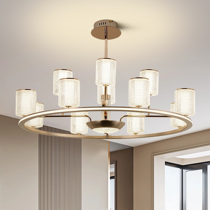 吊灯2024f新款轻奢高级感家用大气客厅灯现代简约别墅高档大厅主