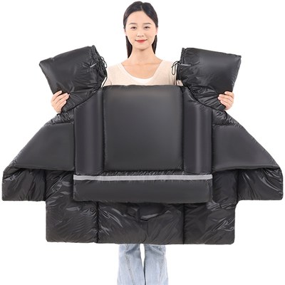 电动机车挡风被冬季加绒加厚双面防水C防寒电动自行车电动车冬款