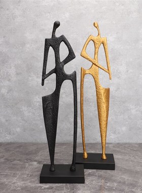 欧式创意铸铁铡刀人物样板房售楼部家居客厅书房餐厅软Z装饰品摆