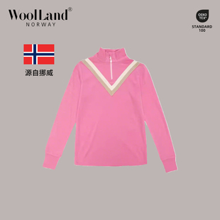 挪威WoolLand美利奴羊毛滑雪速干衣运动秋冬女保暖内搭成人