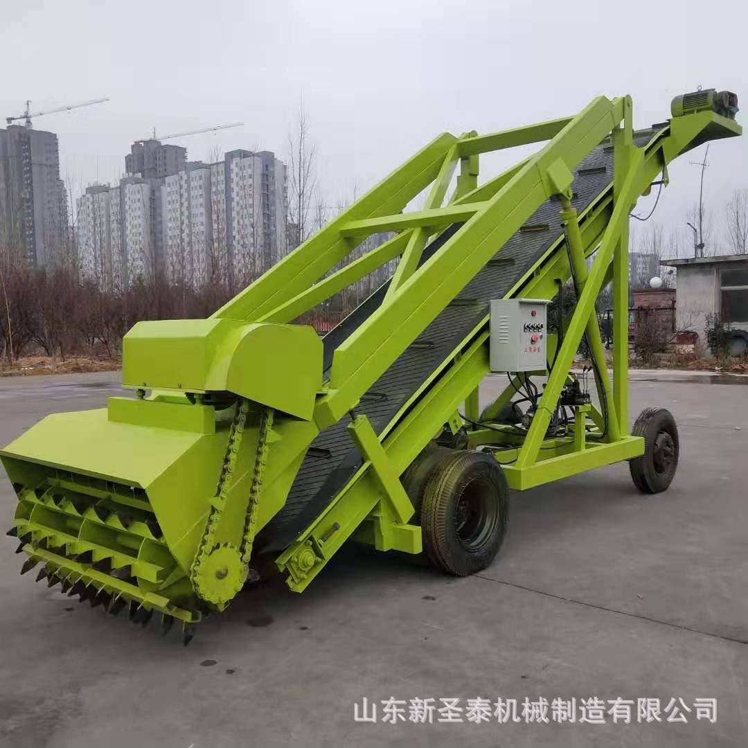 移动式青贮饲草取料机现货高空作业青贮取料机皮带输送型扒草机