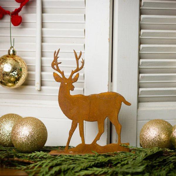 小鹿室内园艺装饰铁艺花园花插金属地插花盆插件摆件,家居饰品,户外/庭院摆件,淘宝优惠券,粉丝福利购,淘宝优惠卷