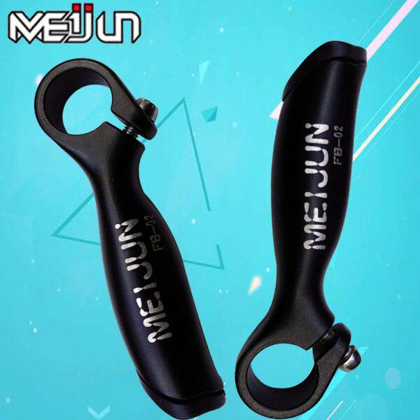 山地自行车副把死飞单车握把铝合金牛角把小把手羊角把套骑行配件