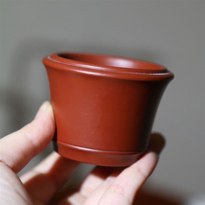 紫砂花盆微型特h小泥盆迷你朱手工盆孙伟制特小掌上盆景盆微盆豆