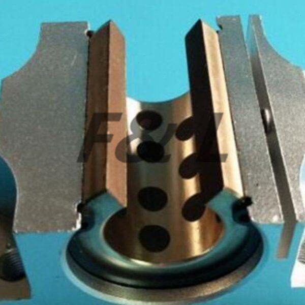 TBR滑块轴承石墨铜套自润滑耐磨直线带法兰开口滑块16 20 25 30