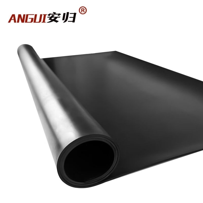 安归绝缘胶垫5mm10KV1米*1米C黑色平面绝缘橡胶垫电厂配电室专用