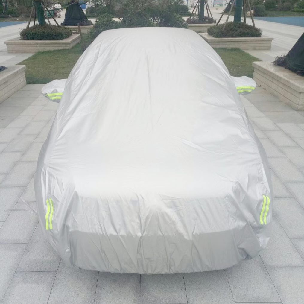 轻便布料薄款190不加通用棉车衣布银定做单车罩涤塔夫绒层涂t雨伞