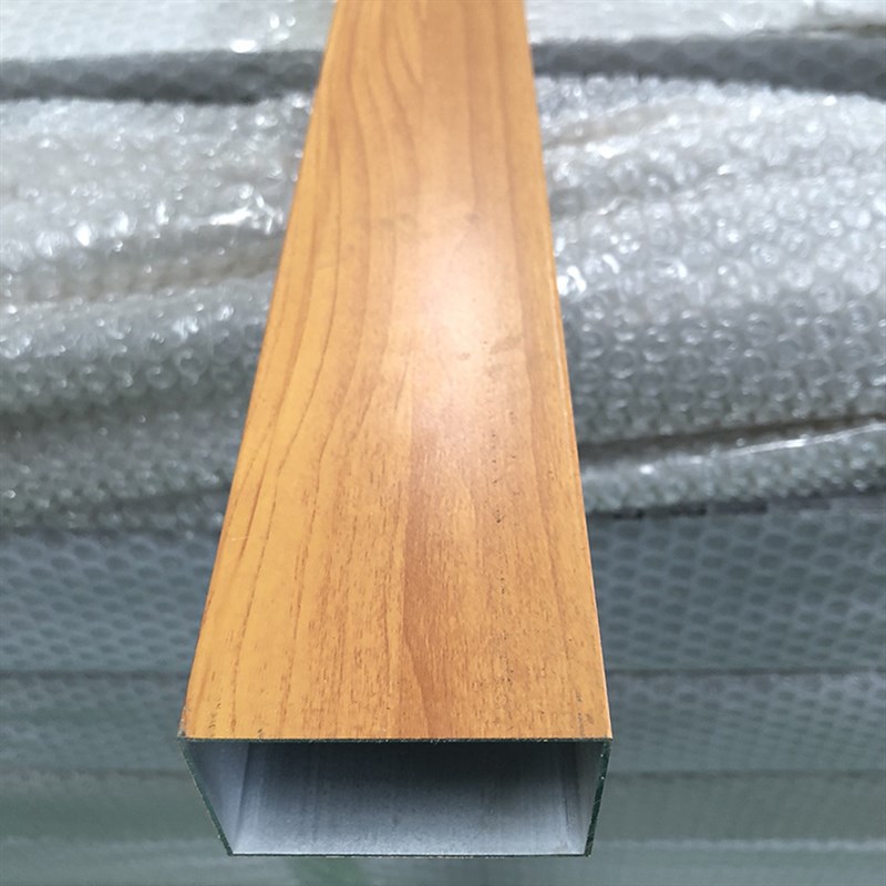 铝方通型材f铝合金金属木纹天花吊顶方管格栅烤漆隔断屏风厂家