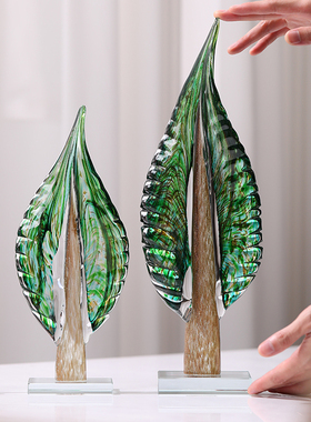 轻奢高档摆件现代简约琉璃网红玄关客厅办公室大气家W居创意装饰