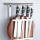 304不锈钢厨房砧板刀架壁挂加厚菜板收纳置物架筷笼挂杆免打孔