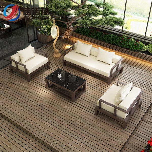 户外酒店民宿卡座沙发组合庭院花园阳台室外双人位防水铝合金沙发,住宅家具,户外沙发,淘宝优惠券,粉丝福利购,淘宝优惠卷