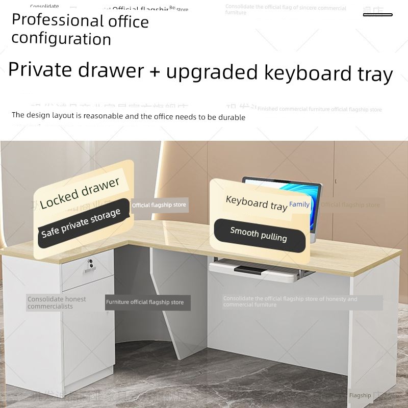 轻奢简约现代商业酒吧收银美曲柜台服务台办V公室前台接待台