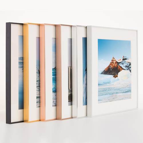 细边窄边铝合金相框 方形装饰画框海报框写真拼图广告框 挂墙摆台