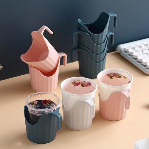 一次性杯子杯套纸杯托商务杯托塑料防烫杯架家用办公茶托杯垫之新