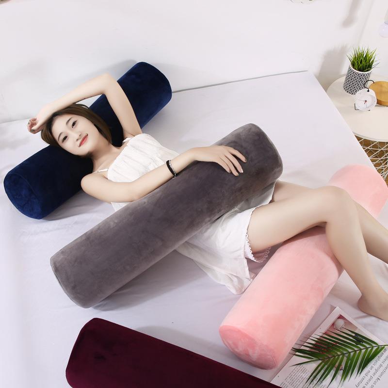 圆柱抱枕可拆洗慢回弹记忆棉睡觉抱枕长条枕女生侧睡圆形夹腿