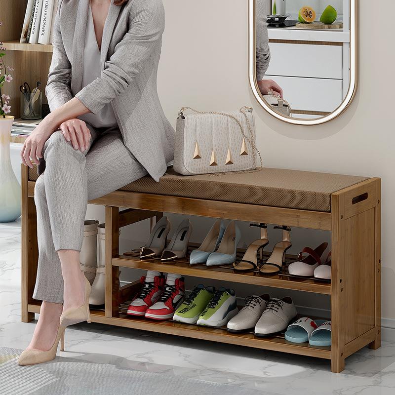 换鞋凳穿鞋凳门口收纳储物凳多功能鞋架沙发凳经济型鞋柜一件起批