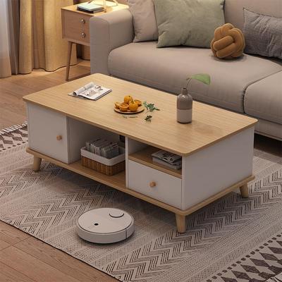 客厅简约现代北欧实木腿茶几出租屋小户型家用小茶台阳台方桌子