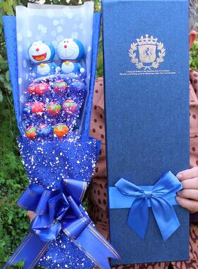 11颗真知棒棒棒糖花束kat猫公仔卡通花束礼盒手捧花七夕情人节礼