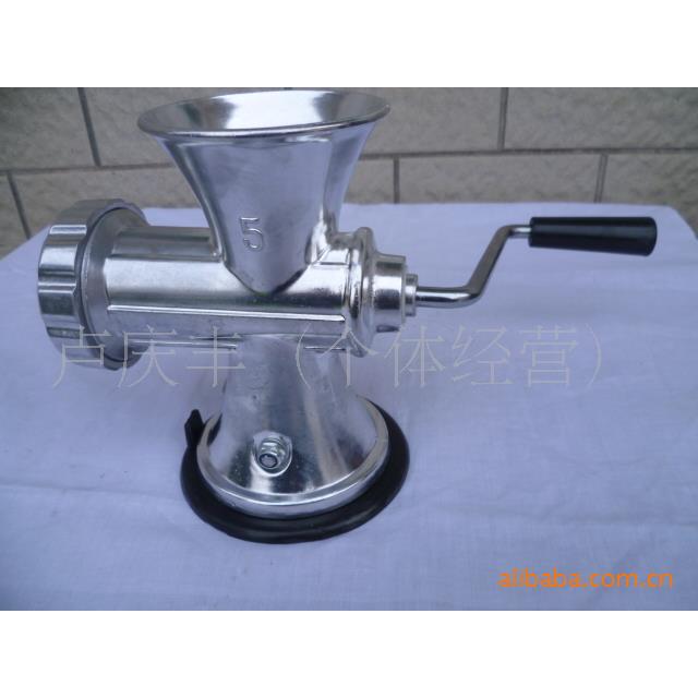 铝合金吸盘式绞肉机家用小型手动手摇碎肉宝搅肉机可压面 灌肠5#