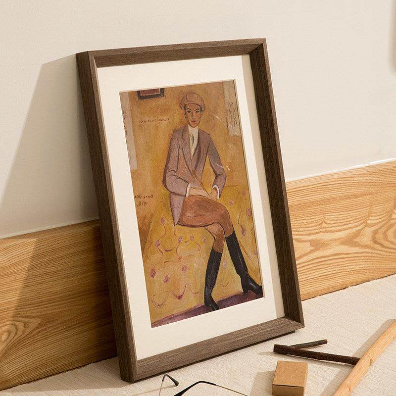 实木大相框挂墙A3营业执照4K素描装裱画框外框拼图框制做任意尺寸,家居饰品,DIY亲子装饰画,淘宝优惠券,粉丝福利购,淘宝优惠卷