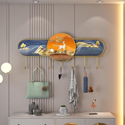 创意入户进门玄关挂衣钩墙壁衣帽挂钩创意衣服挂钩墙上装饰挂衣钩