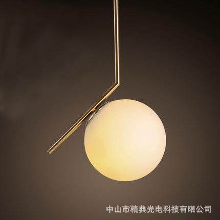 现代风格餐厅吊灯北欧简约客厅卧室服装店玻璃圆球装饰咖啡厅吊灯,家装灯饰光源,智能吊灯,淘宝优惠券,粉丝福利购,淘宝优惠卷
