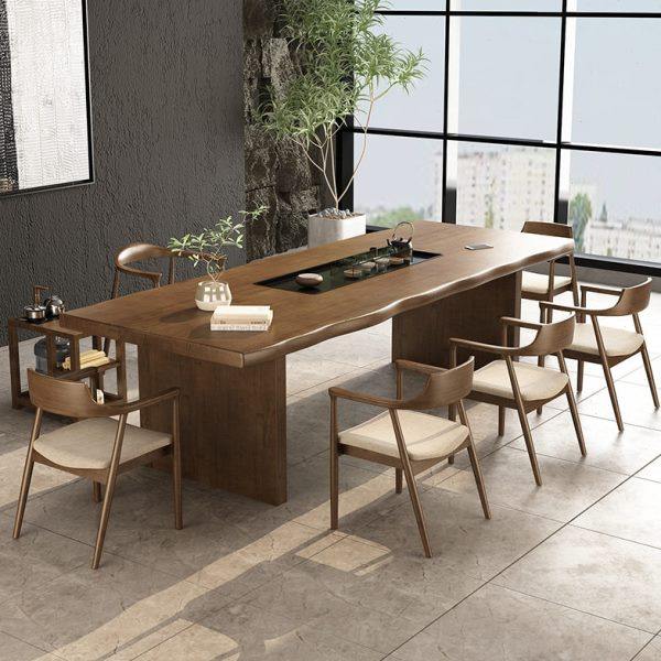 桌茶盘一体泡茶桌椅组合功夫大板茶台后现茶具简约家用茶几桌,商业/办公家具,茶台/茶桌,淘宝优惠券,粉丝福利购,淘宝优惠卷