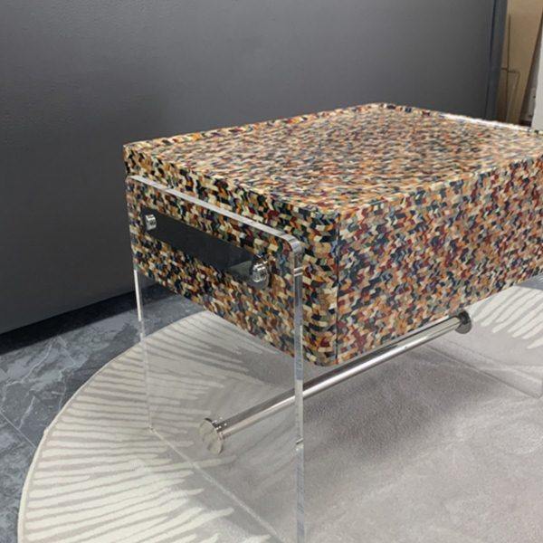 床头柜轻奢简约现代高级艺术感亚克力收纳柜创意床边置物柜边柜床,住宅家具,床头柜,淘宝优惠券,粉丝福利购,淘宝优惠卷