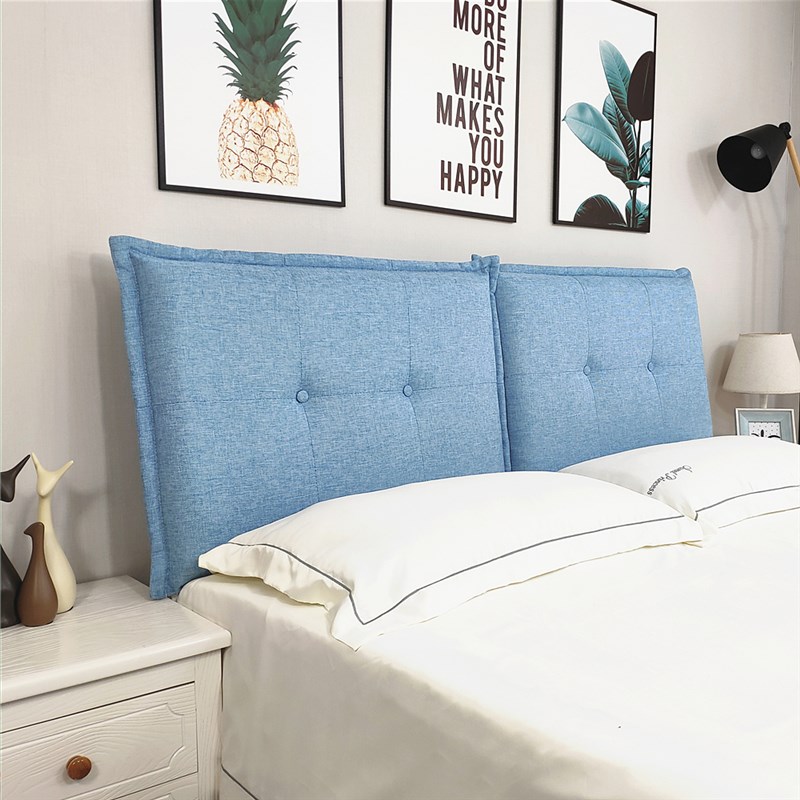 床头靠垫大靠背卧室实木床头x榻榻米床头软包靠背垫靠枕床头罩套