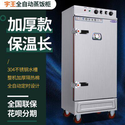 宇王商用电热蒸饭柜12盘蒸柜车单门双门蒸饭车蒸米饭旋钮款定时