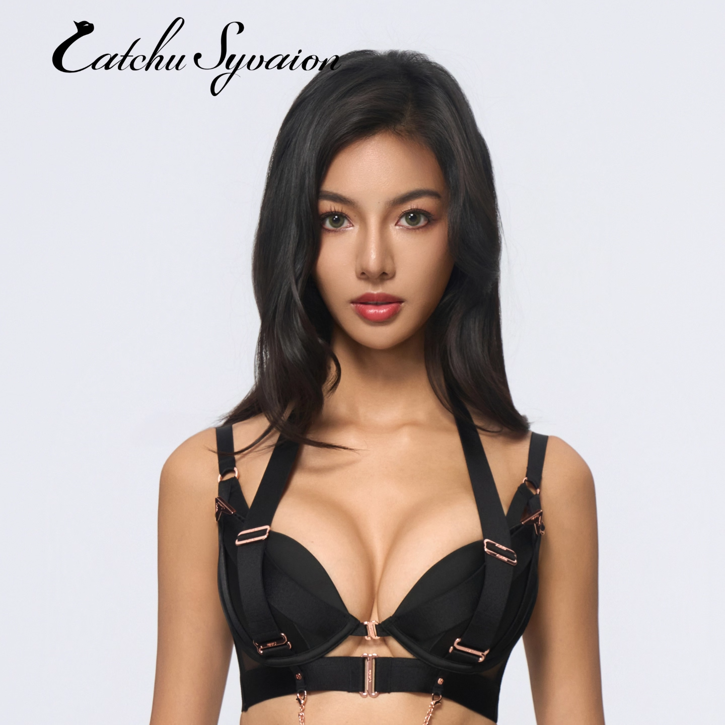 CS內衣猫女系列可调节聚拢舒适镀金扣钛合金钢圈文胸,女士内衣/男士内衣/家居服,文胸,淘宝优惠券,粉丝福利购,淘宝优惠卷