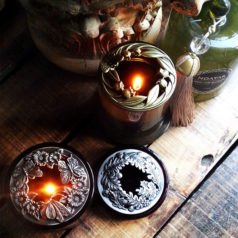 香薰蜡烛盖 铁艺内盖聪明盖金属盖 聚热防J挂壁 适合玻璃瓶 蜡烛